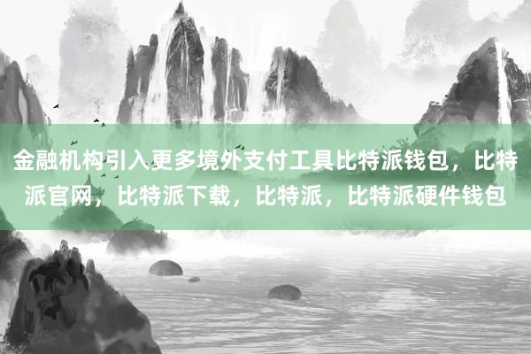 金融机构引入更多境外支付工具比特派钱包，比特派官网，比特派下载，比特派，比特派硬件钱包