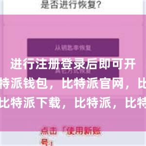 进行注册登录后即可开始使用比特派钱包，比特派官网，比特派下载，比特派，比特派硬件钱包