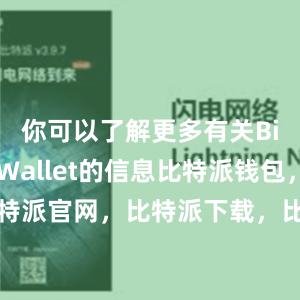 你可以了解更多有关Bitpie Wallet的信息比特派钱包，比特派官网，比特派下载，比特派，比特派硬件钱包