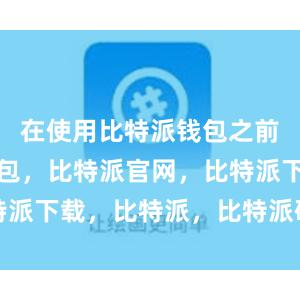 在使用比特派钱包之前比特派钱包，比特派官网，比特派下载，比特派，比特派硬件钱包